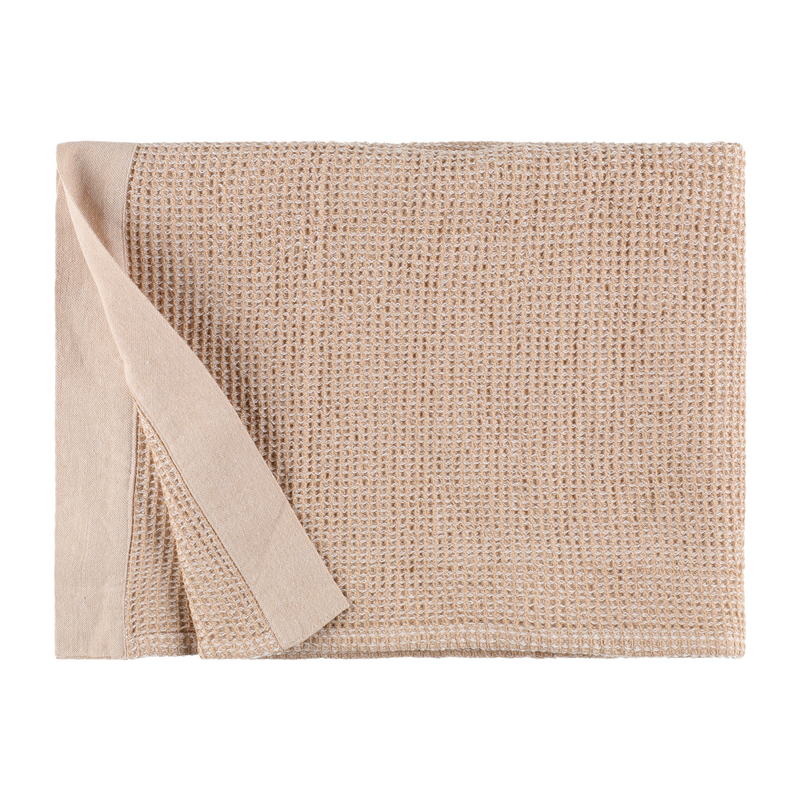 Folded Rento Kenno Sauna Bench Cover in beige