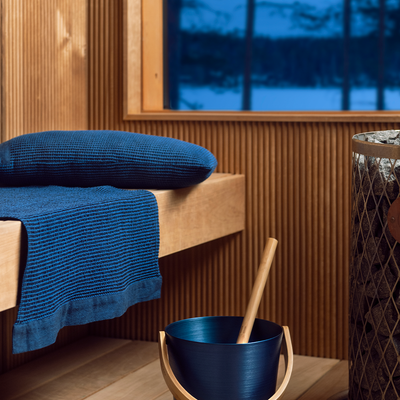 Rento Kenno dark blue sauna linens