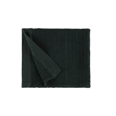 Folded Rento Kenno Sauna Seat Cover in dark green