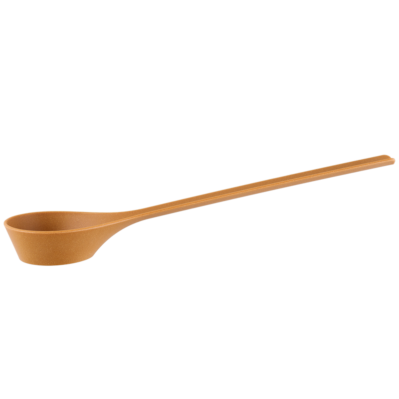 side view of Rento Pisara Biocomposite Sauna Ladle, natural