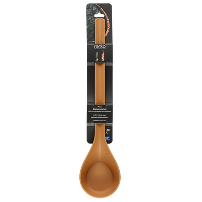 Rento Pisara Biocomposite Sauna Ladle, natural in packaging sleeve