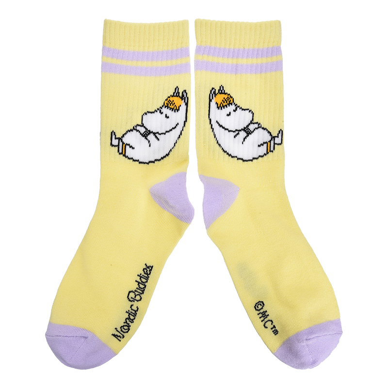 Snorkmaiden Retro Socks Ladies yellow lilac