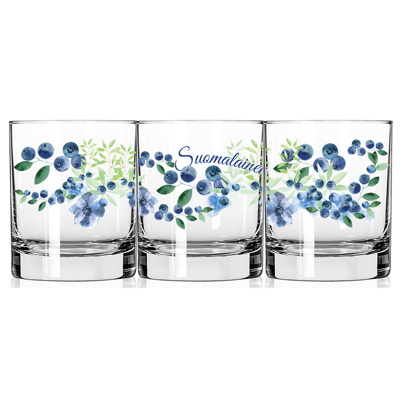 Suomalainen Blueberry Double Old-Fashioned Glass