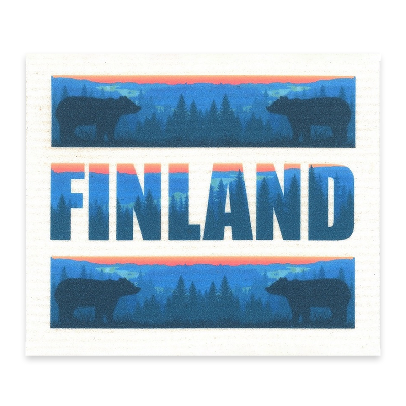 Swedish Dishcloth - Finland Landscape