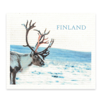 Swedish Dishcloth - Finland Reindeer