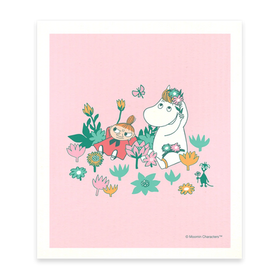 Swedish Dishcloth - Moomin Snorkmaiden & Little My