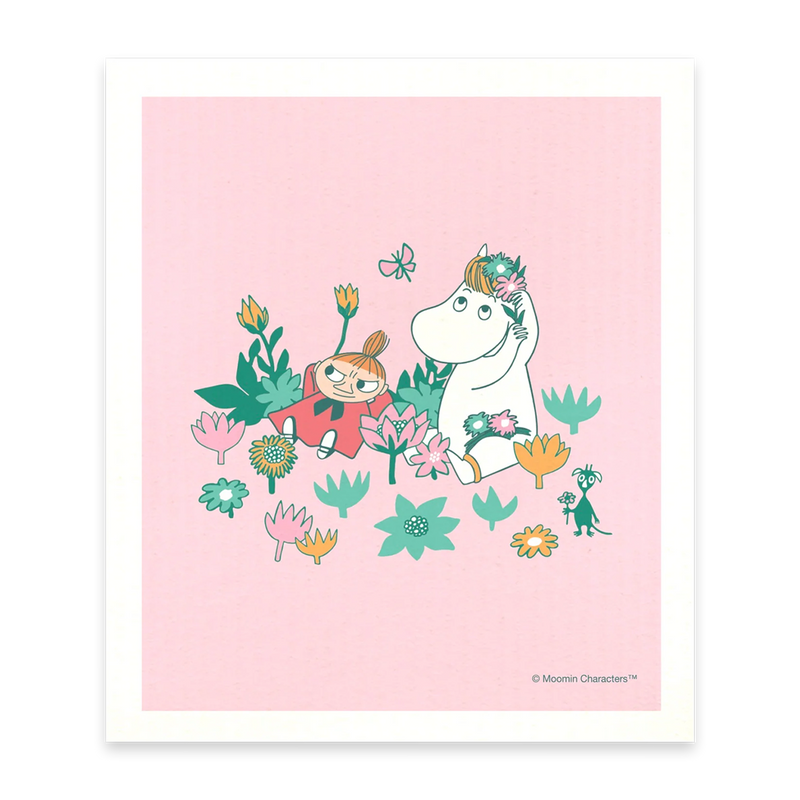 Swedish Dishcloth - Moomin Snorkmaiden & Little My