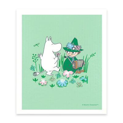 Swedish Dishcloth - Moomin & Snufkin