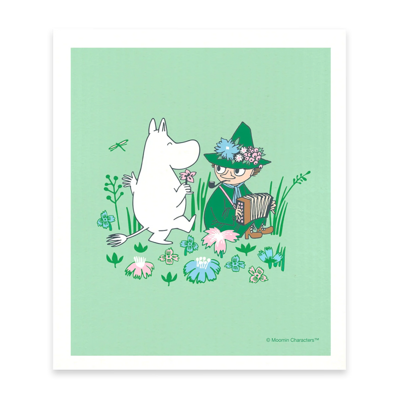 Swedish Dishcloth - Moomin & Snufkin