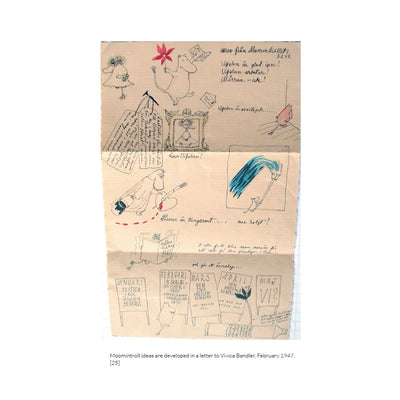 Letter with illustrations and text from 1947, featuring a white background.