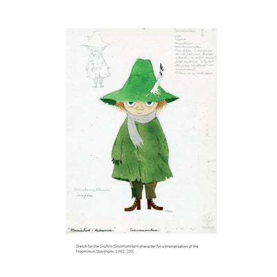 Illustration of a character in a green outfit with a hat on a white background