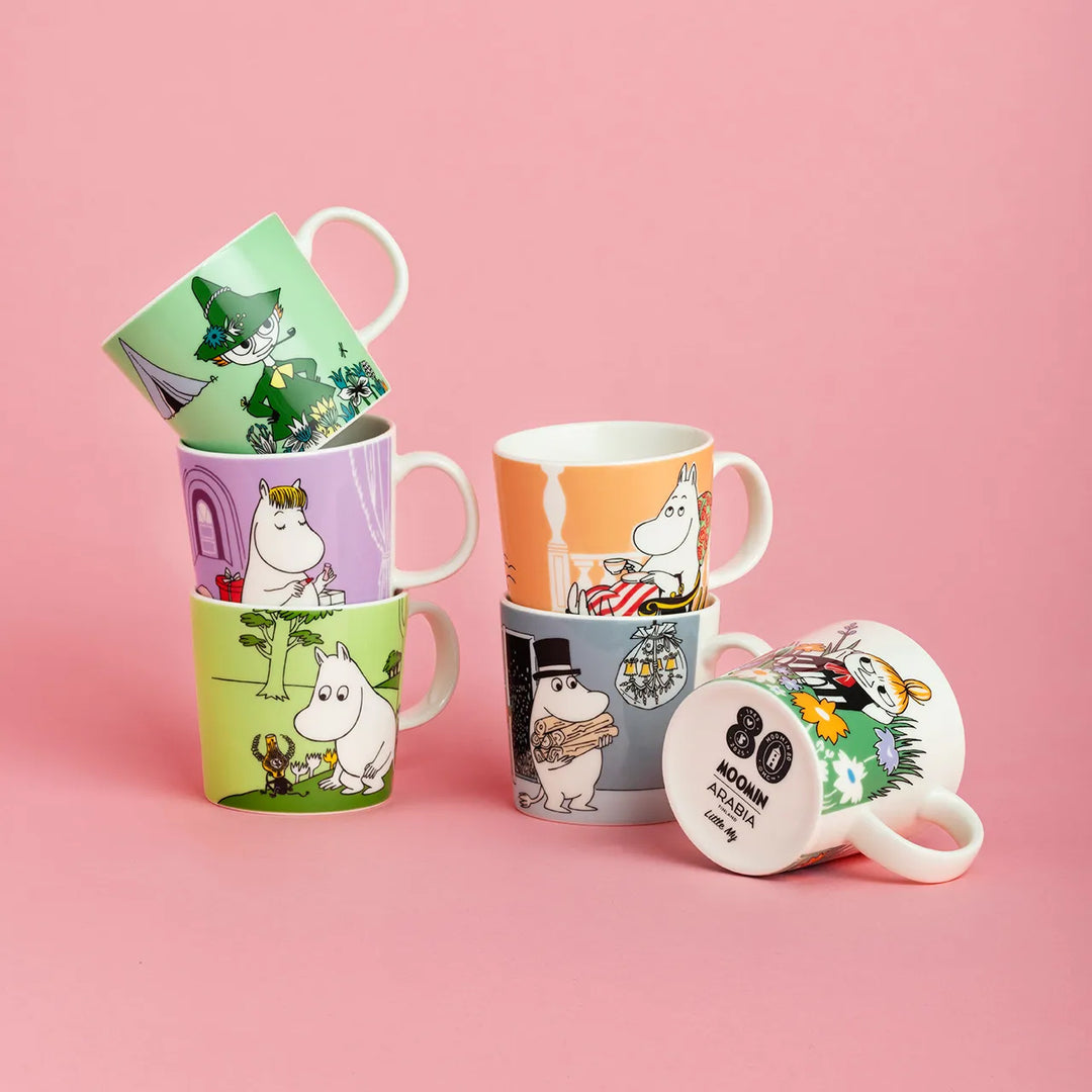 Arabia Tasse Little My And Meadow – Mit Mumin-Motiv, Keramik, 300 Ml, Mehrfarbig, Perfekt Für Kaffee & Tee