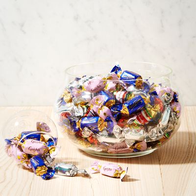 assorted wrapped chocolates