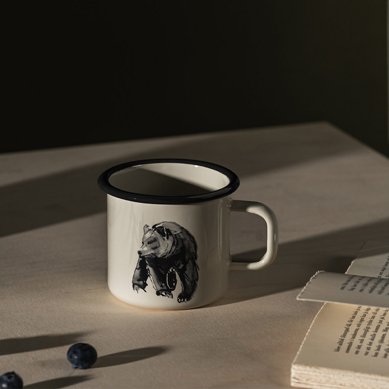 bear mug on table