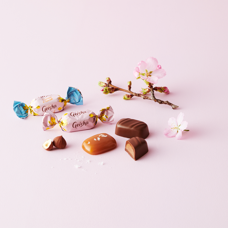 unwrapped geisha caramel sea salt chocolates