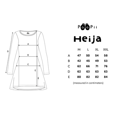 heija tunic sizing