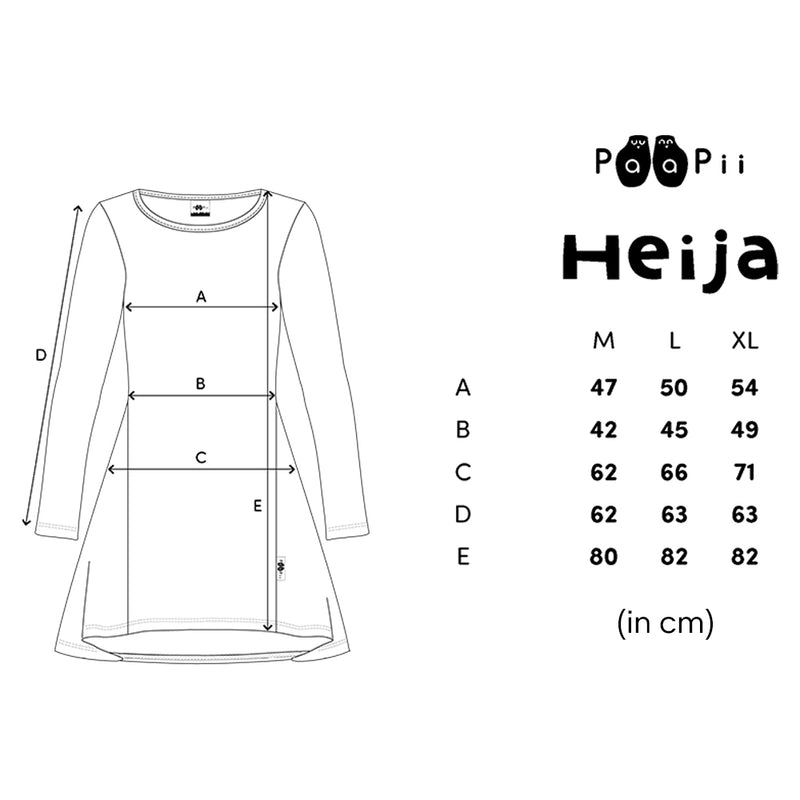 heija tunic available sizes