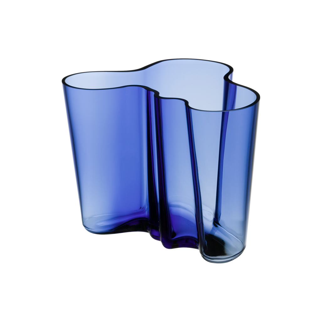 iittala Alvar Aalto Ultramarine Blue Vase 6.25