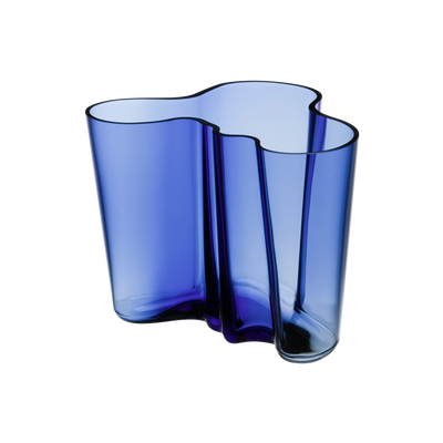 iittala Alvar Aalto Ultramarine Blue Vase 6.25"