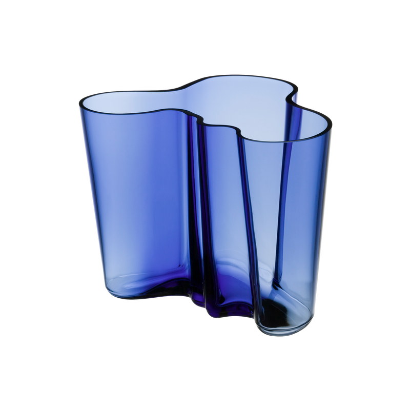 iittala Alvar Aalto Ultramarine Blue Vase 6.25"
