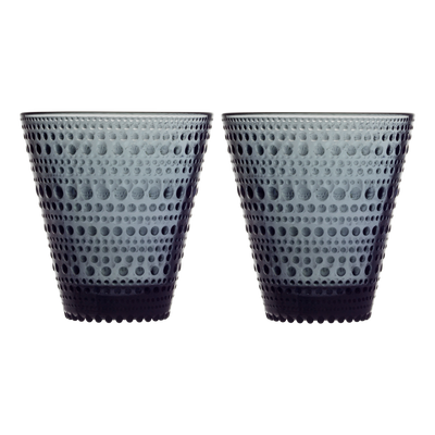iittala Kastehelmi Dewdrop Dark Grey Tumbler (Set of 2)