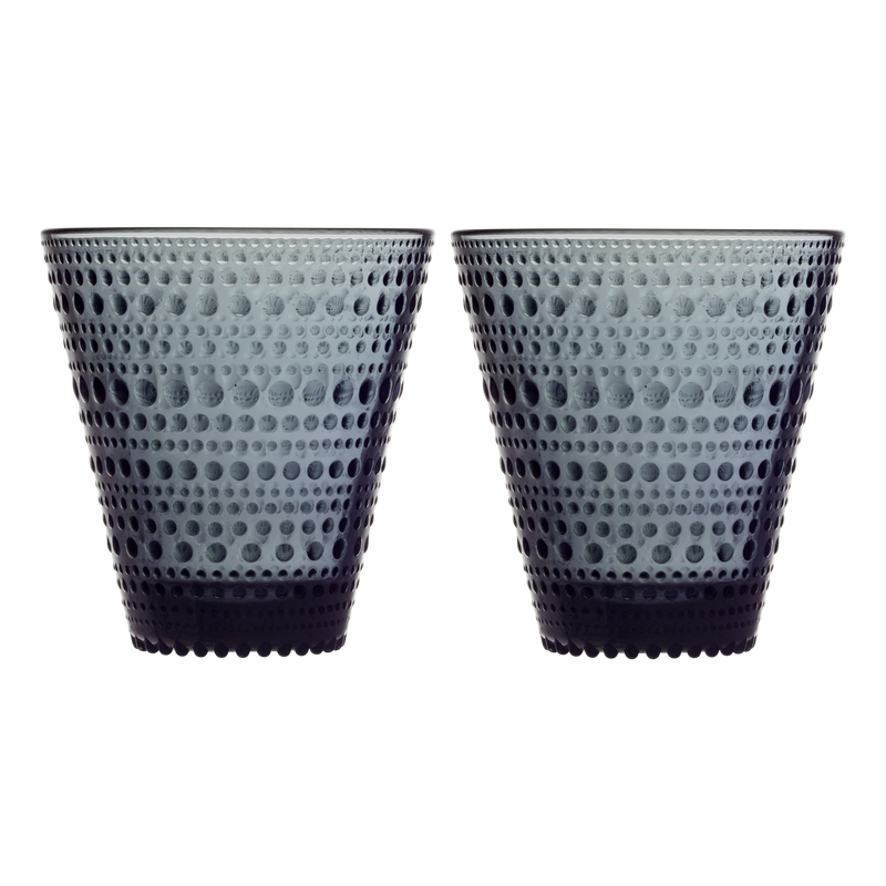 iittala Kastehelmi Dewdrop Dark Grey Tumbler (Set of 2)
