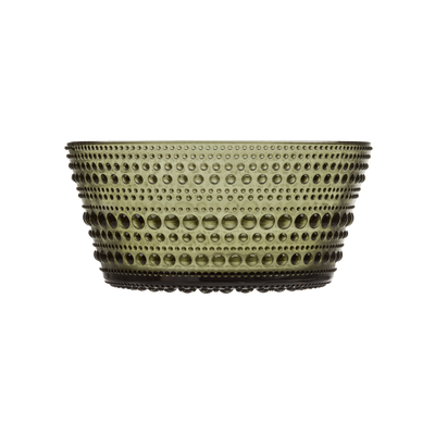 iittala Kastehelmi Dewdrop Moss Green Dessert Bowl