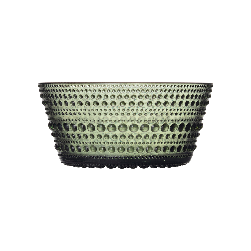 iittala Kastehelmi Dewdrop Pine Green Dessert Bowl