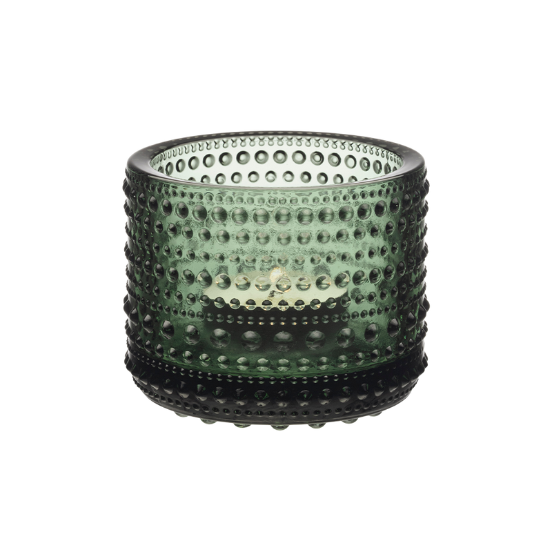 iittala Kastehelmi Dewdrop Votive Pine Green color