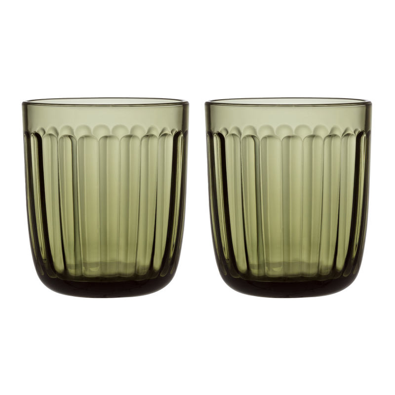 iittala Raami Moss Green Tumbler Set of 2