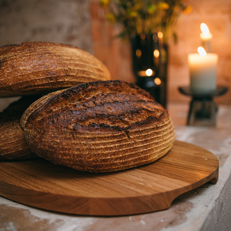 large bread oak tray