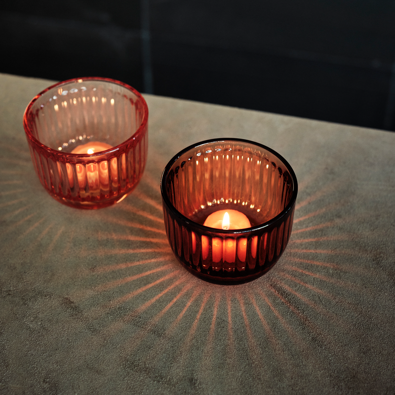 iittala Raami colored glass Candleholder