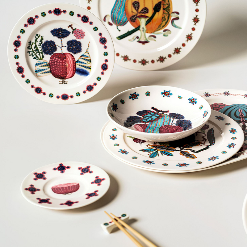 iittala Taika Sato porcelain dinnerware