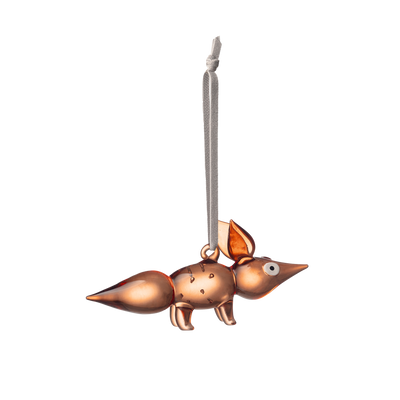 iittala Vulpes Standing Copper Glass Ornament