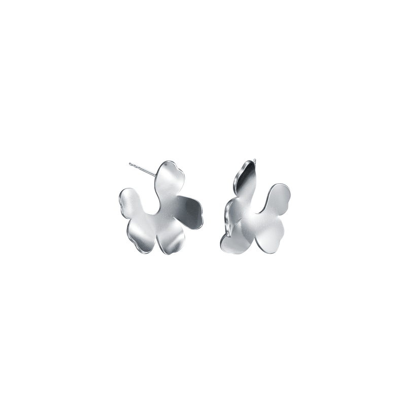 Kalevala x Marimekko Unikko Small Silver Earrings