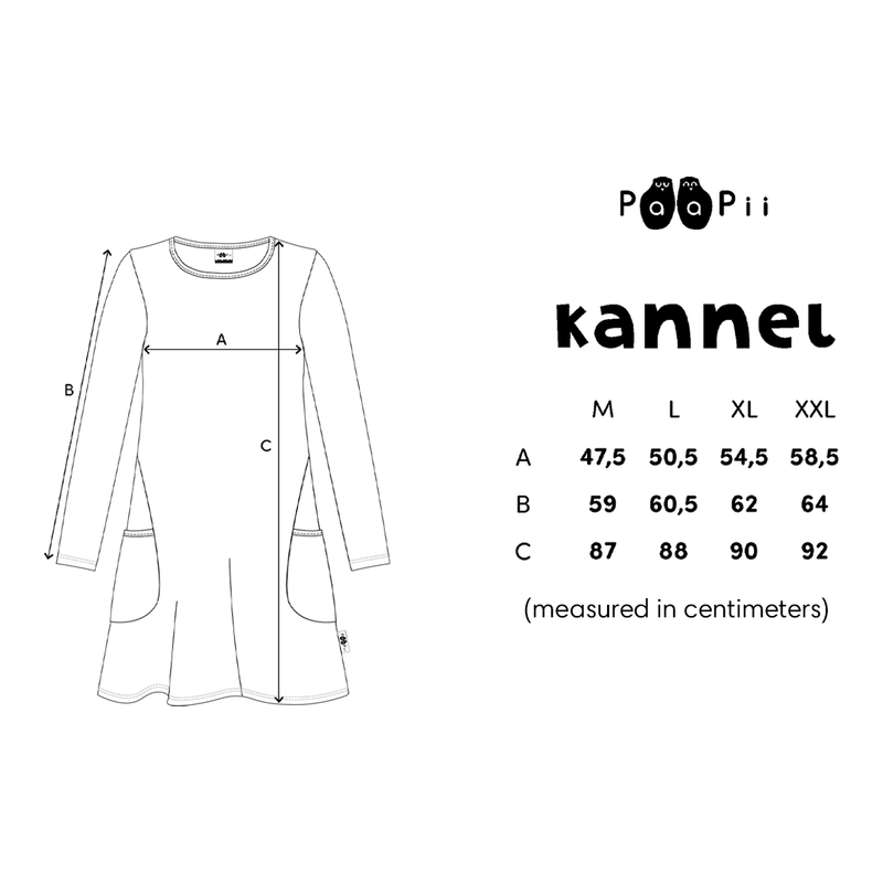 Kannel Tunic sizes for Looped square dark green