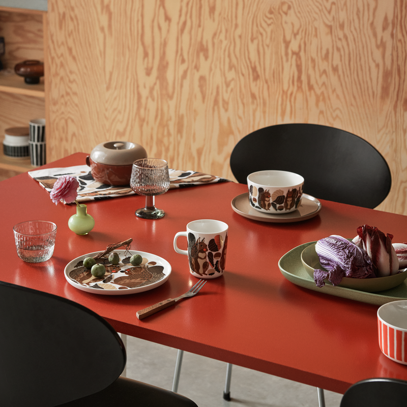 squirrel pattern dinnerware