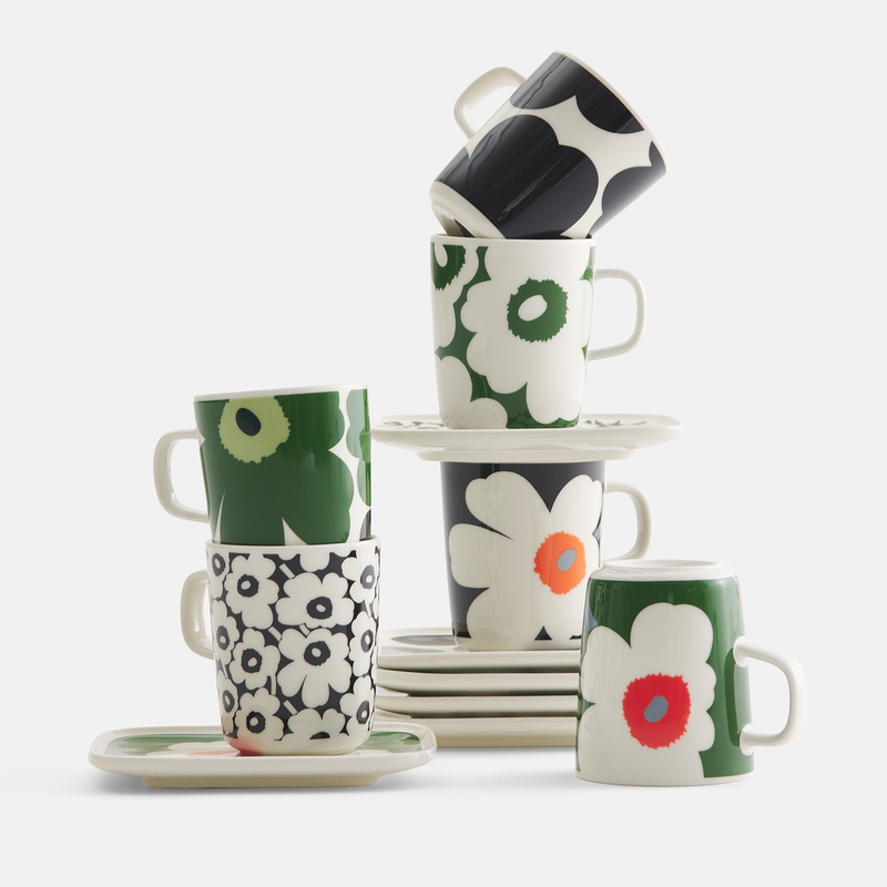 Marimekko 60th Anniversary Unikko Mugs