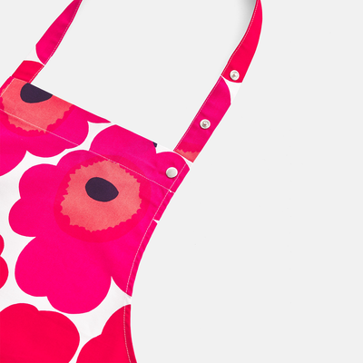 Marimekko red apron neck straps