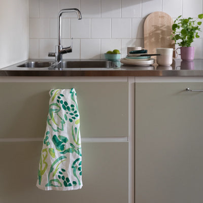 Pentik Minttu Kitchen half linen towel