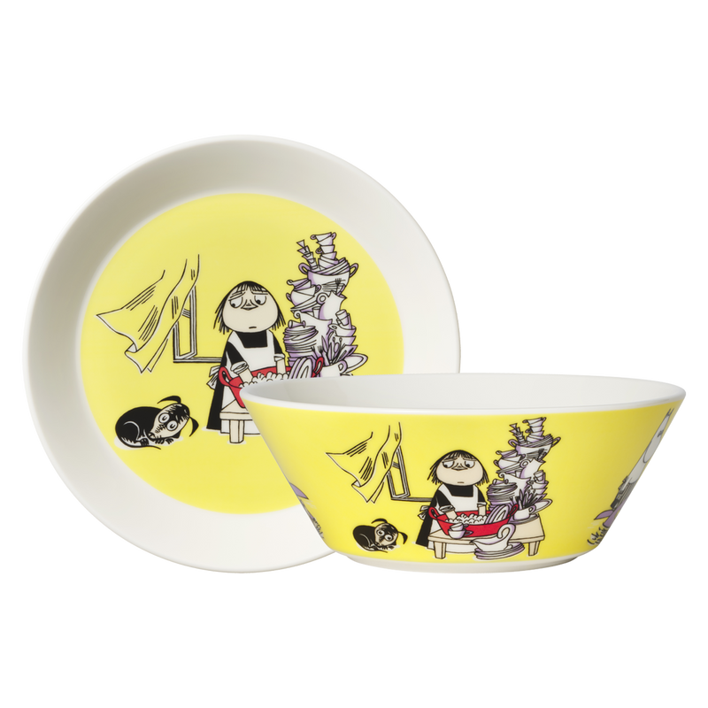Arabia Moomin Misabel Bowl & Plate Set