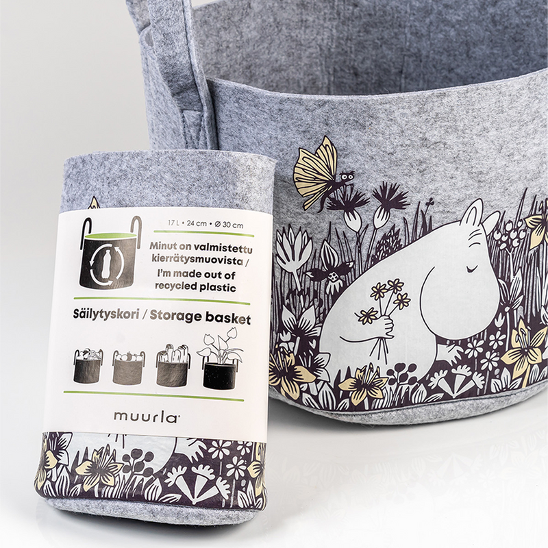 moomin flower fields basket packaging