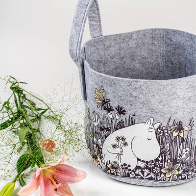 moomin flower fields basket close up
