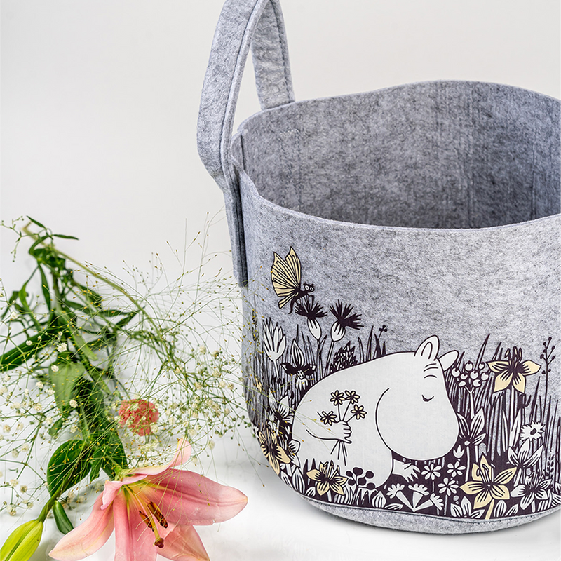 moomin flower fields basket close up