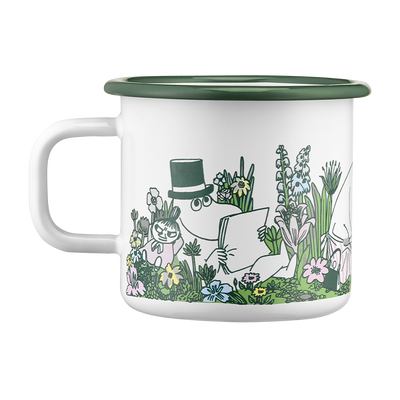 moomin in the garden mug left side