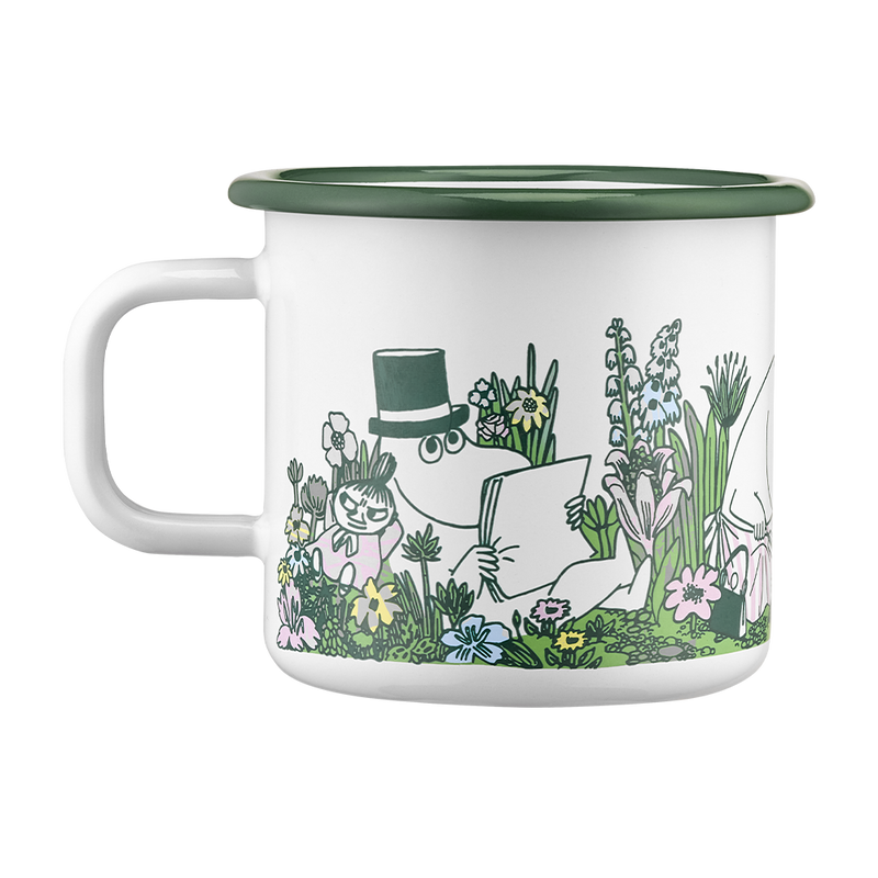 moomin in the garden mug left side