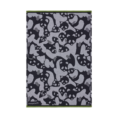 front of panda towel