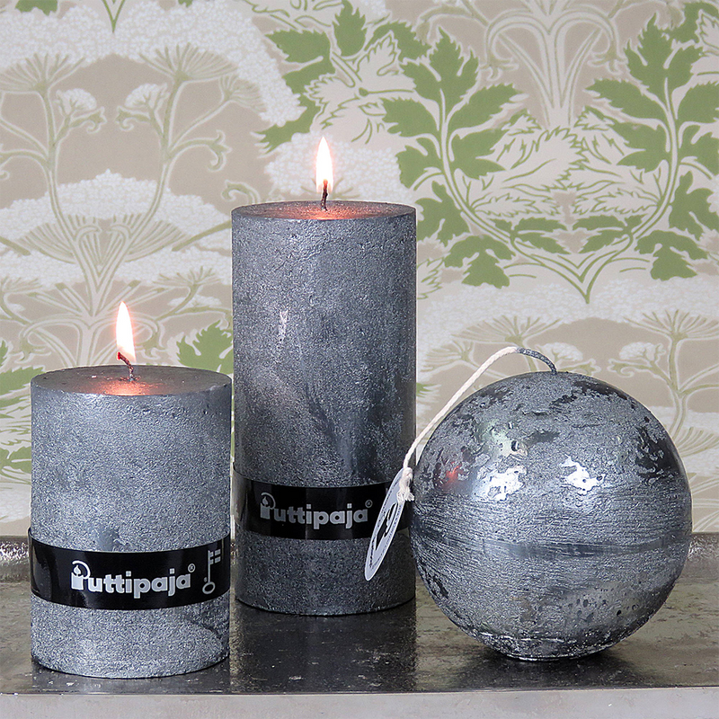 Puttipaja Metallic graphite candles