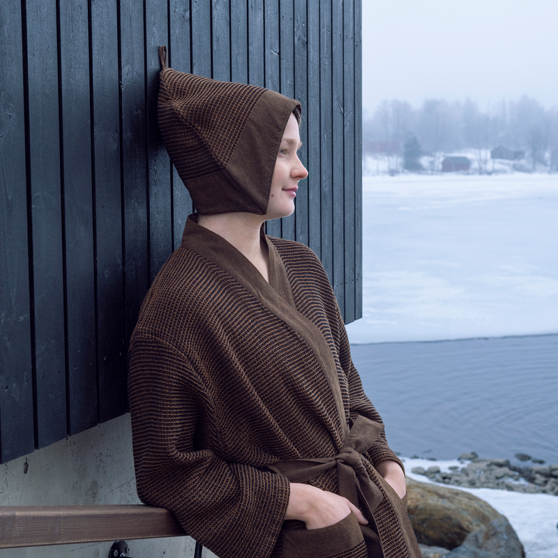 Kenno brown sauna linens