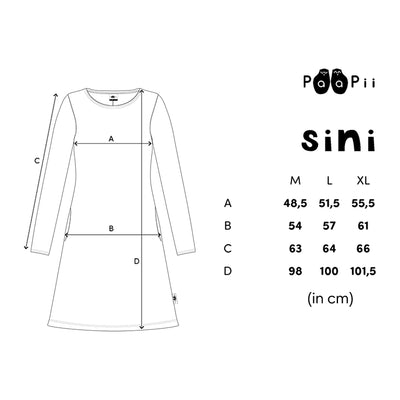 available sini dress sizes
